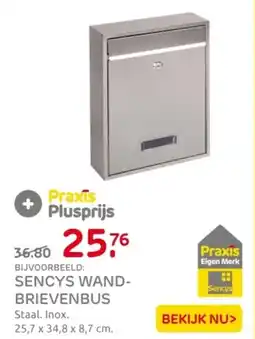Praxis Sencys Wandbrievenbus aanbieding