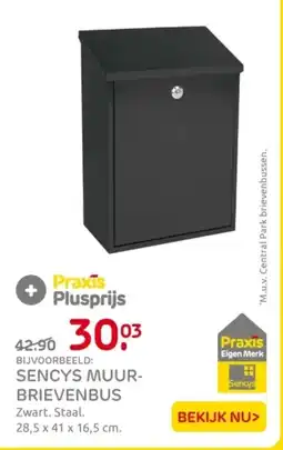 Praxis Sencys Muurbrievenbus aanbieding