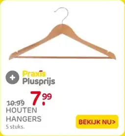 Praxis Houten Hangers aanbieding