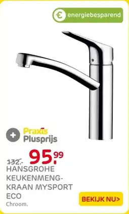 Praxis Hansgrohe Keukenmengkraan Mysport aanbieding