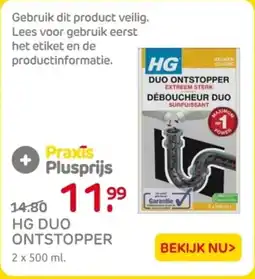 Praxis HG Duo Ontstopper aanbieding