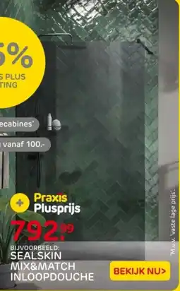 Praxis Sealskin Mix & Match Inloopdouche aanbieding