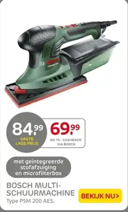 Praxis Bosch Multi Schuurmachine aanbieding