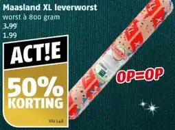 Poiesz Maasland XL leverworst aanbieding