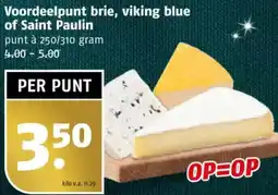 Poiesz Voordeelpunt brie, viking blue of Saint Paulin aanbieding