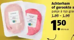 Poiesz Achterham of gerookte salami aanbieding