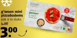 Poiesz G'woon mini pizzabodems aanbieding