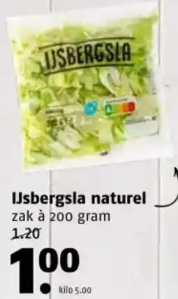 Poiesz IJsbergsla naturel aanbieding