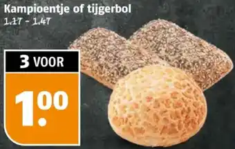 Poiesz Kampioentje of tijgerbol aanbieding
