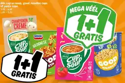 Poiesz Alle cup-a-soup, good noodles cups of pasta cups aanbieding