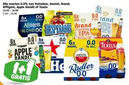 Poiesz Alle soorten 0.0% van Heineken, Amstel, Brand, Affligem, Apple Bandit of Texels aanbieding