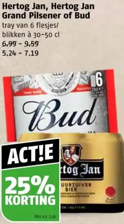 Poiesz Hertog Jan, Hertog Jan Grand Pilsener of Bud aanbieding