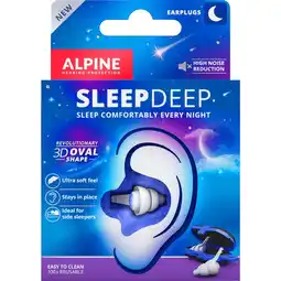 Etos Alpine SleepDeep Slaap Oordoppen 1 paar aanbieding