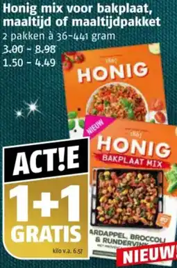 Poiesz Honig mix voor bakplaat, maaltijd of maaltijdpakket aanbieding