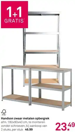 Karwei Handson zwaar metalen opbergrek aanbieding