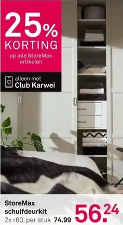 Karwei StoreMax schuifdeurkit aanbieding