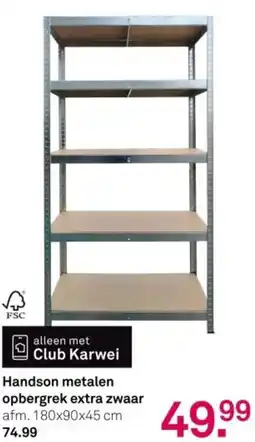 Karwei Handson metalen opbergrek extra zwaar aanbieding