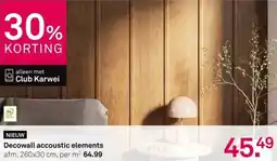 Karwei Decowall accoustic elements aanbieding