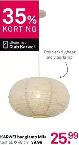 Karwei KARWEI hanglamp Mila aanbieding