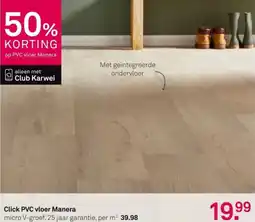 Karwei Click PVC vloer Manera aanbieding