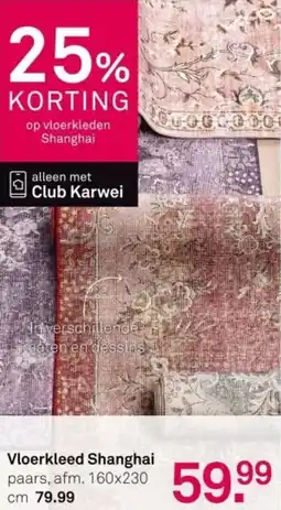 Karwei Vloerkleed Shanghai aanbieding