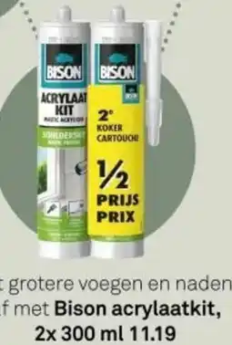 Karwei Bison acrylaatkit aanbieding