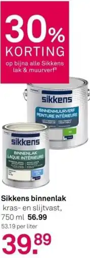 Karwei Sikkens binnenlak aanbieding