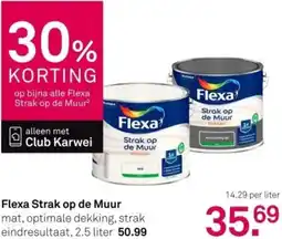 Karwei Flexa Strak op de Muur aanbieding