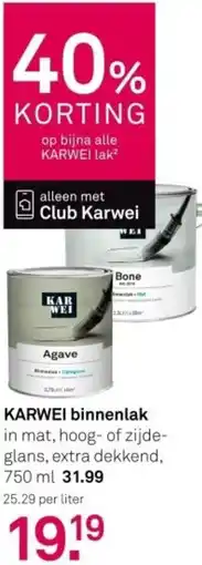 Karwei KARWEI binnenlak aanbieding