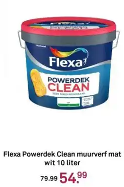 Karwei Flexa Powerdek Clean muurverf mat wit aanbieding