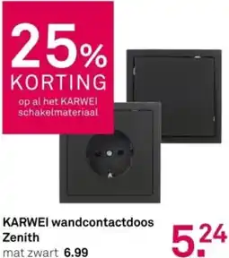 Karwei KARWEI wandcontactdoos Zenith aanbieding