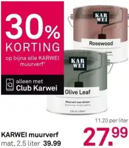 Karwei KARWEI muurverf aanbieding