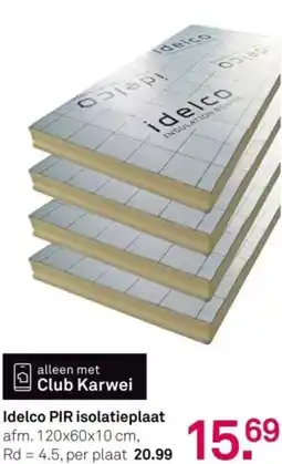 Karwei Idelco PIR isolatieplaat aanbieding