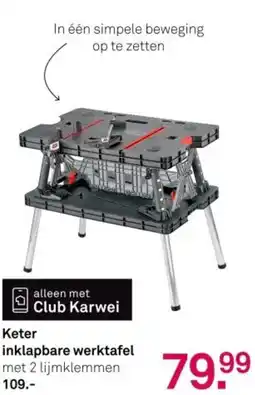Karwei Keter inklapbare werktafel aanbieding