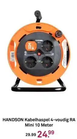 Karwei HANDSON Kabelhaspel 4-voudig RA Mini aanbieding