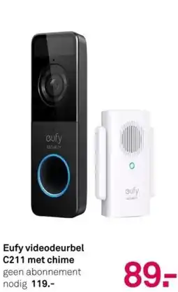 Karwei Eufy videodeurbel C211 met chime aanbieding