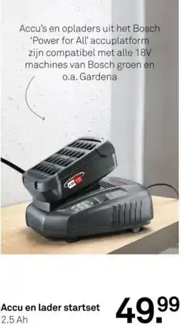 Karwei Accu en lader startset aanbieding