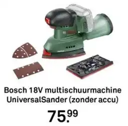 Karwei Bosch 18V multischuurmachine UniversalSander aanbieding