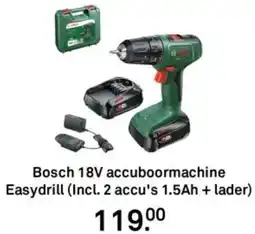 Karwei Bosch 18V accuboormachine Easydrill aanbieding