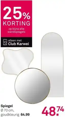 Karwei Spiegel aanbieding