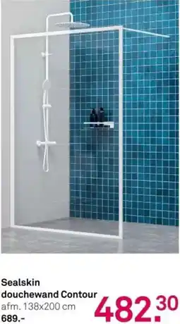 Karwei Sealskin douchewand Contour aanbieding
