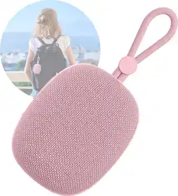 Bol.com Draadloze Bluetooth Mini Speaker - Go Series - Roze Goud - Kleine Speakers Draadloos aanbieding