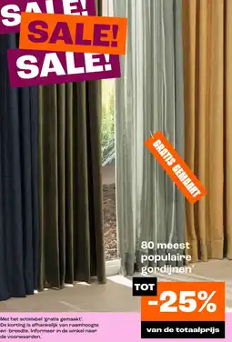 Kwantum 80 meest populaire gordijnen aanbieding