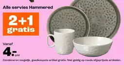 Kwantum Alle servies Hammered aanbieding