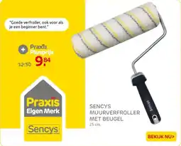 Praxis Sencys Muurverfroller Met Beugel aanbieding