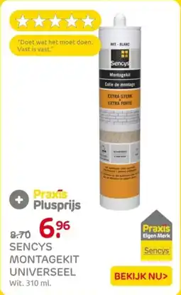 Praxis Sencys montagekit universeel aanbieding