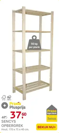 Praxis Sencys Opbergrek aanbieding