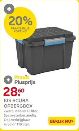 Praxis Kis scuba opbergbox aanbieding