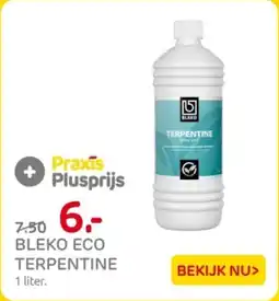 Praxis Bleko Eco Terpentine aanbieding