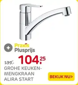 Praxis Grohe keukenmengkraan alira start aanbieding